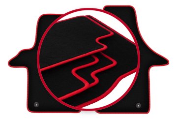 shumee Avtomobilske preproge CARLUX-RED za: Volkswagen Transporter T5 dostavnik (2003-2015)