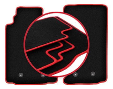 shumee Avtomobilske preproge CARLUX-RED za: Mazda MX-5 III kabriolet (2005-2015)