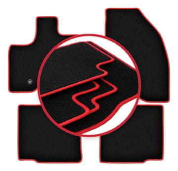 shumee Avtomobilske preproge CARLUX-RED za: Ford Explorer MK5 SUV (2010-2019)
