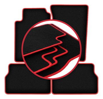 shumee Avtomobilske preproge CARLUX-RED za: Kia Sorento I SUV (2003-2009)