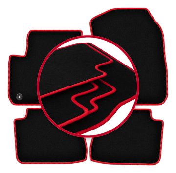 shumee Avtomobilske preproge CARLUX-RED za: Opel e-Corsa F kombilimuzina (2019-)