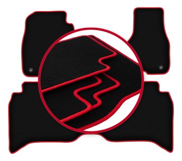 shumee Avtomobilske preproge CARLUX-RED za: Dodge RAM DS DJ 1500 pickup (2012-2020)