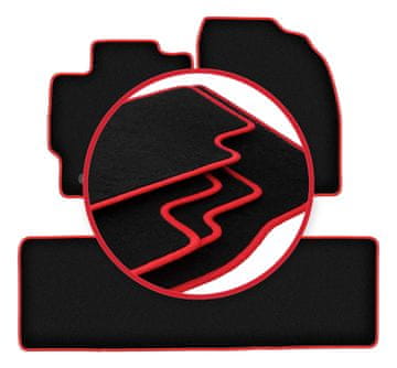 shumee Avtomobilske preproge CARLUX-RED za: Toyota Corolla E16 limuzina, kombilimuzina (2013-2019)