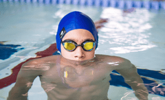 AquaWave Silikonska plavalna kapa AquaWave FLEXICAP - modra