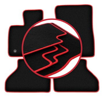shumee Avtomobilske preproge CARLUX-RED za: BMW X5 E70 SUV (2006-2013)
