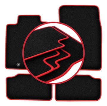 shumee Avtomobilske preproge CARLUX-RED za: Hyundai Genesis G80 limuzina (2013-)