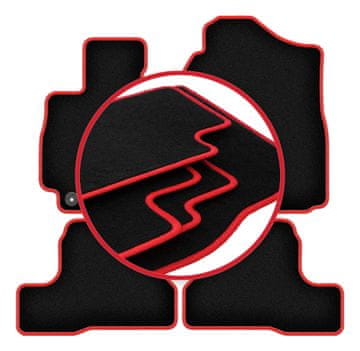 shumee Avtomobilske preproge CARLUX-RED za: Suzuki Jimny II off-road (2018-)