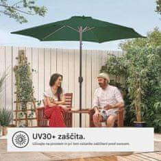 VonHaus samostoječi senčnik, UV30 2,7 m, zelen (2500958)