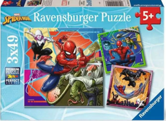Ravensburger sestavljanka Spider Man, 3x49d