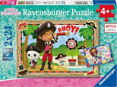 Ravensburger sestavljanka Gabby's Dollhouse, 2x24d, 4+ let