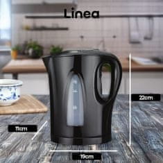 Linea LKE-0676 grelnik vode, 1 l, črn