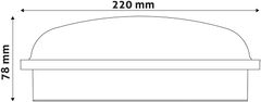 Avide 915265 Zunanja stenska svetilka Triton, Okrogla 20W 4000K 1700 lm IP65