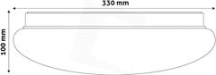 Avide 910185 Stropna svetilka Shelly (Shell) LED 18W 4000K NW 1600 lm