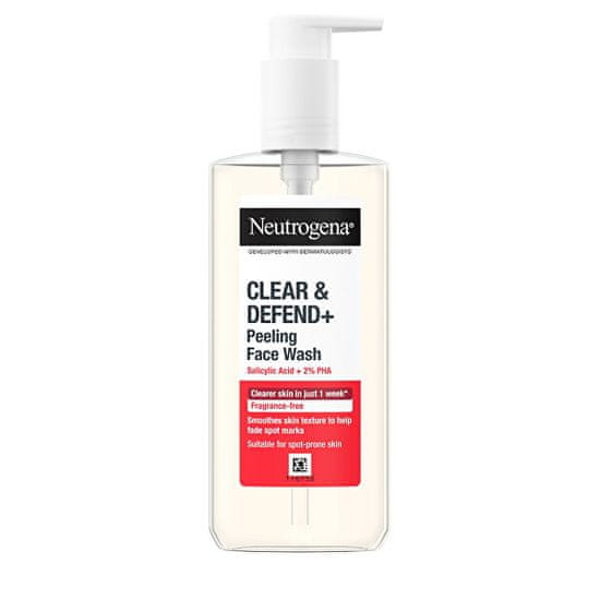 Neutrogena Clear & Defend+ čistilni gel proti mozoljem (gel za umivanje obraza) 200 ml