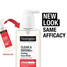 Neutrogena Clear & Defend+ čistilni gel proti mozoljem (gel za umivanje obraza) 200 ml