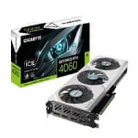Gigabyte VGA NVIDIA GeForce RTX 4060 EAGLE ICE OC 8G, 8G GDDR6, 2xDP, 2xHDMI