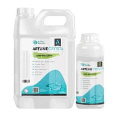 Artline Epoxy Resin CRYSTAL - Epoksidna smola s trdilcem - 2,7 kg, prozorna, z nizko viskoznostjo, 2:1
