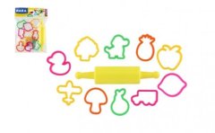 Teddies NARA orodja za modeliranje z valjčkom iz plastike 15x19cm