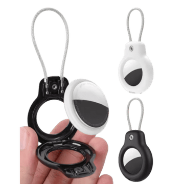 Infostyle Zaščitni etui obesek za AirTag (2kosa), črna in bela