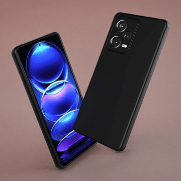 Infostyle Silikonski ovitek "Foluu Liquid" za Xiaomi Redmi Note 12 Pro 5G Črna / TPU silikon