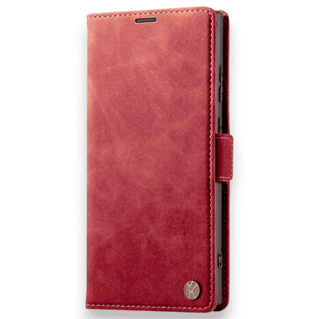 Infostyle Rdeča / Umetno usnje + TPU silikon