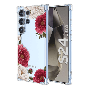 Infostyle Ovitek za telefon "Red Flower - Clear Case" za Samsung Galaxy S24 Ultra
