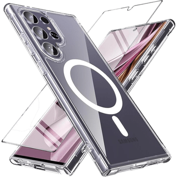 Infostyle Komplet ovitek "besinpo magsafe" + zaščitno steklo za Samsung Galaxy S24 Ultra