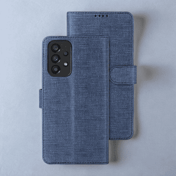 Infostyle Temno modra / Ekološko usnje + TPU silikon
