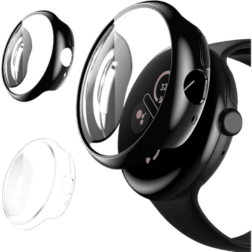 Infostyle Paket ovitkov za Google Pixel Watch 1/2/3 41 mm - črn + prozoren