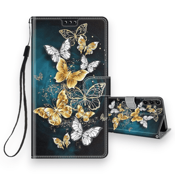 Infostyle Temno modra / Umetno usnje + TPU silikon