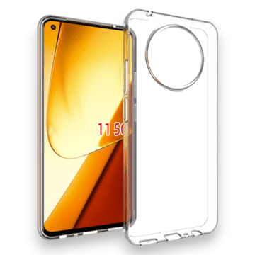 Infostyle Silikonski ovitek "Effcotuo Ultra Slim" za Realme 11 Prozorna / PC + TPU silikon