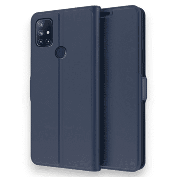 Infostyle Temno modra / Umetno usnje + TPU silikon