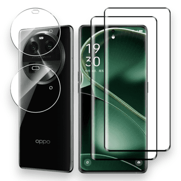 Infostyle Komplet 2 zaščitnih stekel in 2 zaščitni stekli za kamero za Oppo Find x6