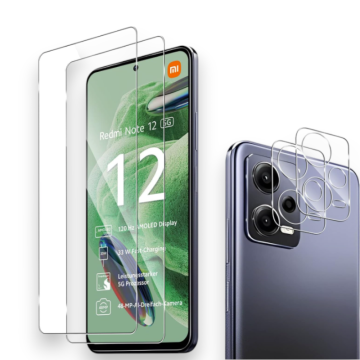 Infostyle Komplet 2 zaščitnih stekel in 2 zaščitni stekli za kamero za Xiaomi Redmi Note 12 5G / Poco X5 5G