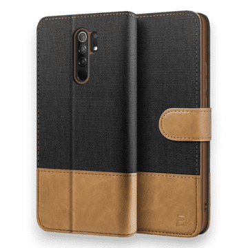 Infostyle Črna / Umetno usnje + TPU silikon