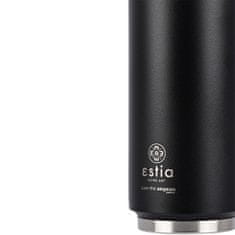 ESTIA HOME ART Estia Midnight Black izolirana potovalna steklenica z nastavkom za pitje, 500ml, črna