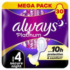 Always Platinum Secure Night higienski vložki, 30 kosov