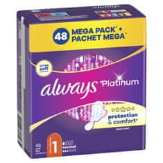 Always Platinum Normal higienski vložki, 48 kosov