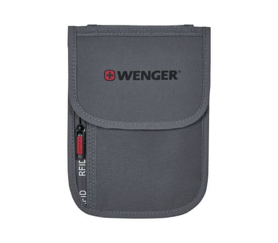 Wenger 611878 Denarnica potovalna za okoli vratu siva