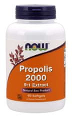 NOW Foods NOW Propolis 2000 5:1 izvleček, 2 grama čebeljega propolisa, 90 mehkih kapsul