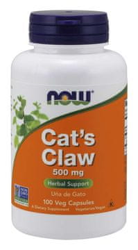 NOW Foods NOW Mačji krempelj, 500 mg, 100 rastlinskih kapsul
