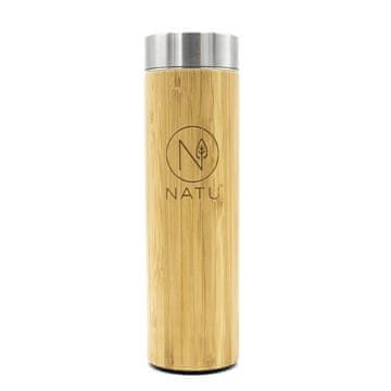 Natu NATU Bamboo termo steklenica s cedilom 500 ml