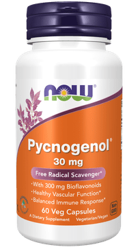 NOW Foods NOW Pycnogenol, 30 mg, 60 rastlinskih kapsul