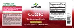 Swanson Swanson Koencim Q10, 30 mg, 60 kapsul