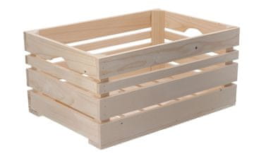 Čisté dřevo Lesena škatla Pure Wood 46 x 32 x 22 cm