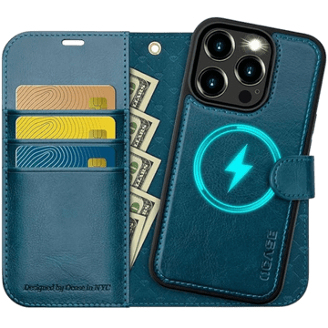 Infostyle Preklopna torbica "OCASE" za iPhone 15 Pro Max, modra