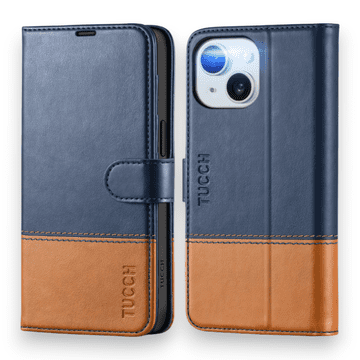 Infostyle Temno modra / Umetno usnje + TPU silikon