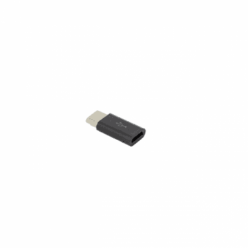 S-box ADAPTER MICRO USB 2.0 ženski -> TYPE-C moški črn