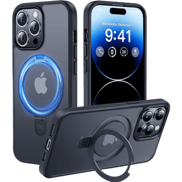 Infostyle Ovitek "magsafe s stojalom" za iPhone 15 Pro Max, črna