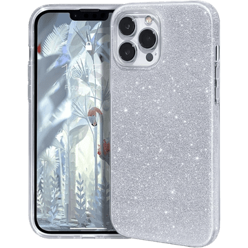 Infostyle Ovitek "MATEPROX Glitter" za iPhone 14 Pro, srebrna